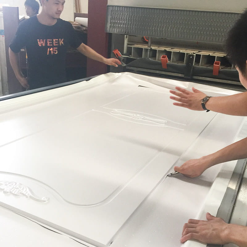 LM501 PVC ABUSE THERMOFORMING ADHÉNIVE POUR LES PORTES EN BOIS